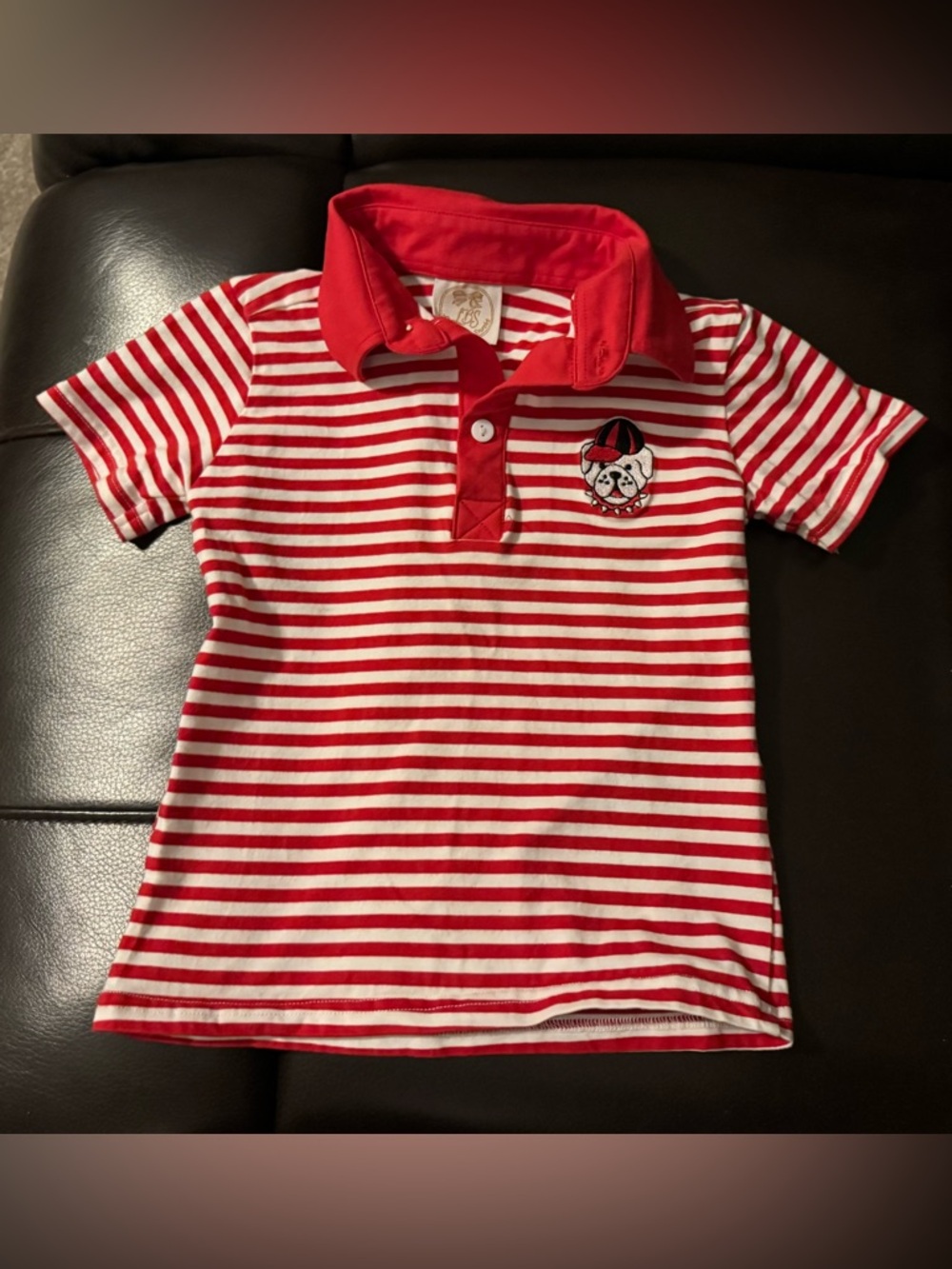 University of Georgia UGA Bulldogs polo shirt Toddler Boys 4T Little Bear Smocks